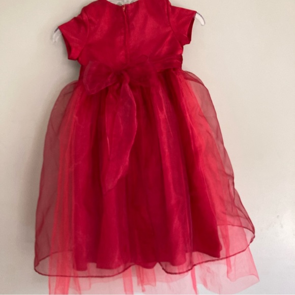 NWOT Special Occasion Red Dress sz 4 - Picture 7 of 8